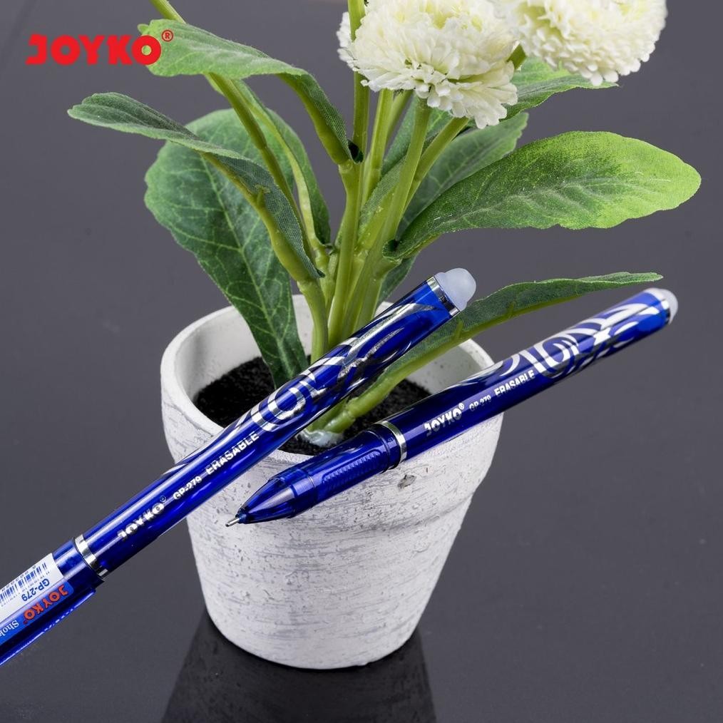 

qw-7 JOYKO ERASABLE GEL PEN HITAM BIRU PULPEN PEN BISA DIHAPUS JOYKO LUSIN GP-279 [12PCS] Termurah