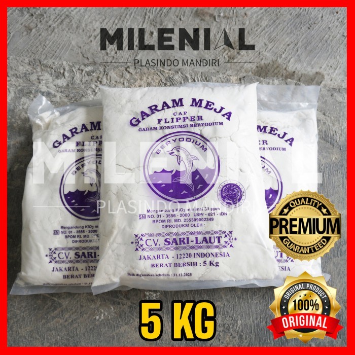 

Garam Halus / Garam Meja Flipper Kemasan 5Kg - Adelineez