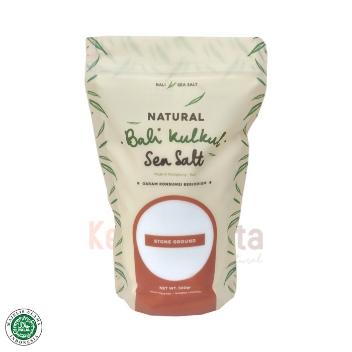 

Natural Bali Kulkul Stone Ground Sea Salt 500 Gr ( Garam Laut Halus ) - Adelineez