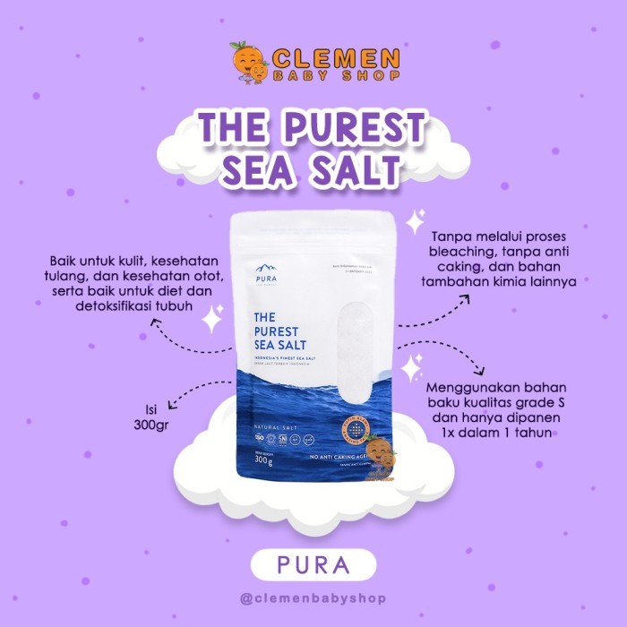 

Pura Purest Sea Salt (Garam Halus) 300Gr - Adelineez