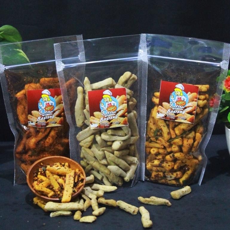 

Basreng Stick Stik Pedas Daun Jeruk Bakso Goreng Ori 100gr gram snack jajan camilan murah