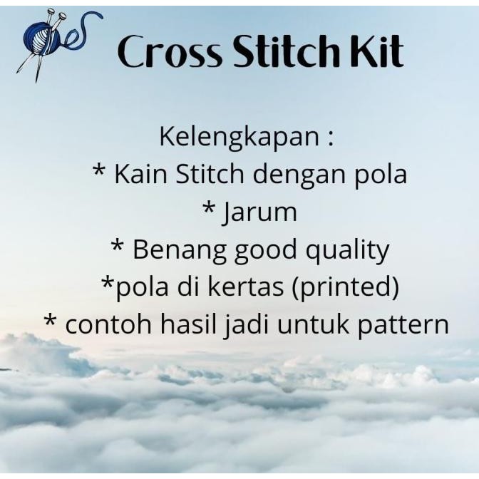 Paket Kristik DIY Cross Stitch - Celadon Teapot