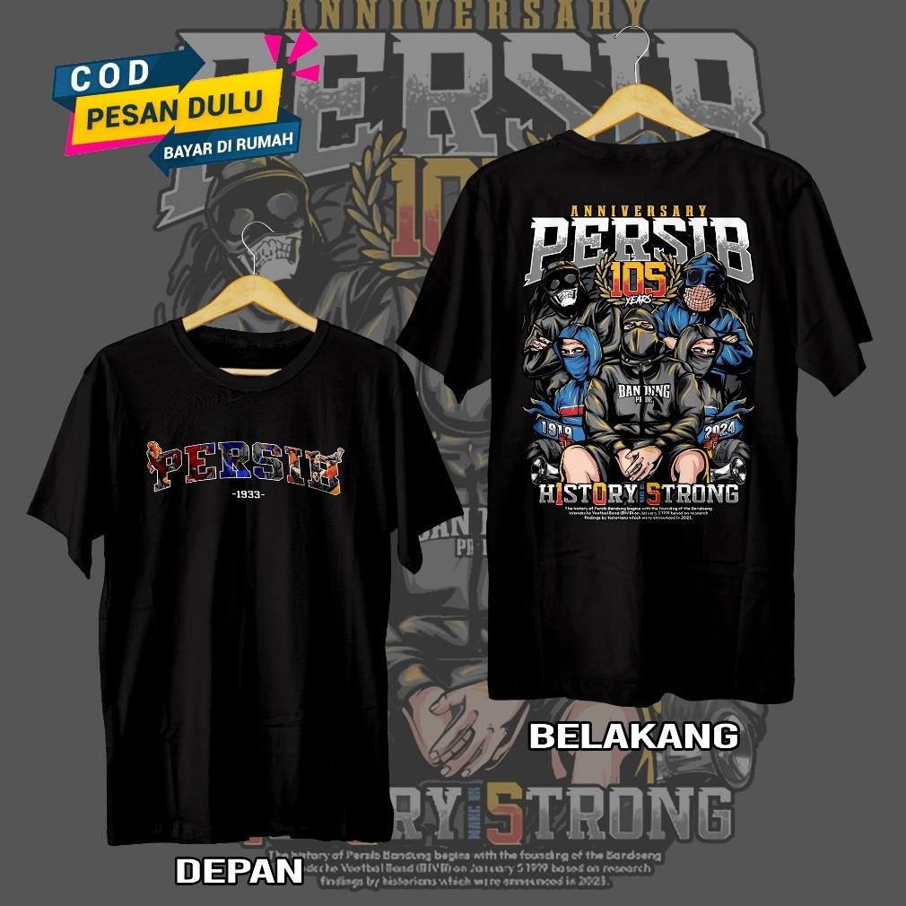 Kaos Persib Persib Flower City Casual Taped