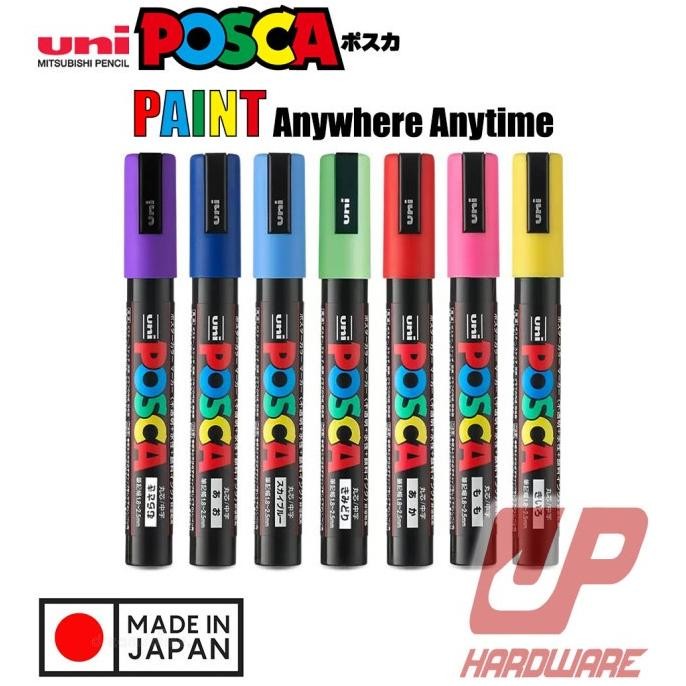 

ii-99 UNI POSCA PC-5M Paint Marker (Medium Point) Berkualitas