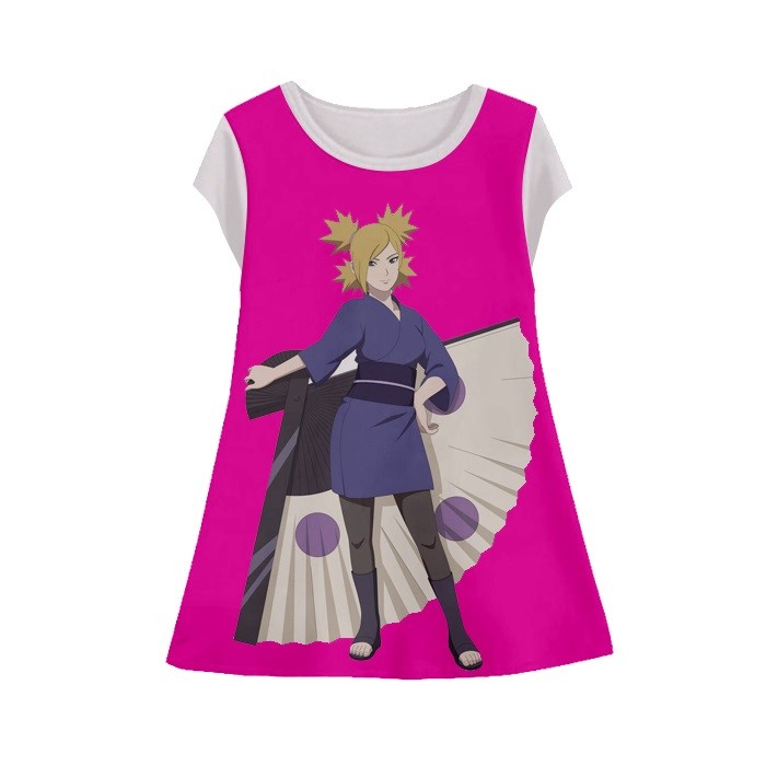 Baju Dress Anak Perempuan Naruto Perempuan v7 Tunik Anak Wanita Untuk Umur 1-12 Tahun - kaosanakmura