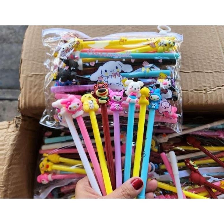 

nl-8 Bulpen Pulpen Set Sanrio With Pouch Viral Isi 20 Pcs Original