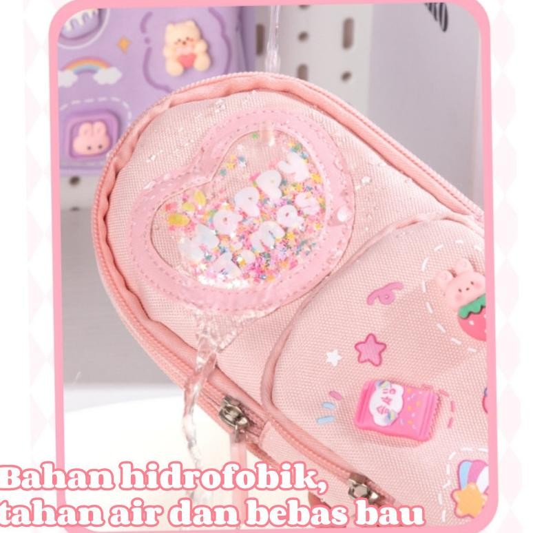 

eqw-68 Dengan stiker gratispencil case hiasan karakter tas lucu korea kapasitas besar kotak pensil aesthetic pencil case large tempat pensil pen pouch lucu stationery organize Anak Kawaii Pensil Perempuan Kantor Siswa Alat Tulis Organizer Perlengkapan