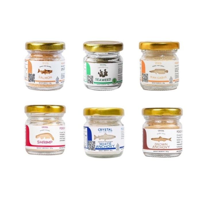 

Sale Bubuk Ikan Teri / Udang / Brown Anchovy Crystal Of The Sea 20G Mpasi