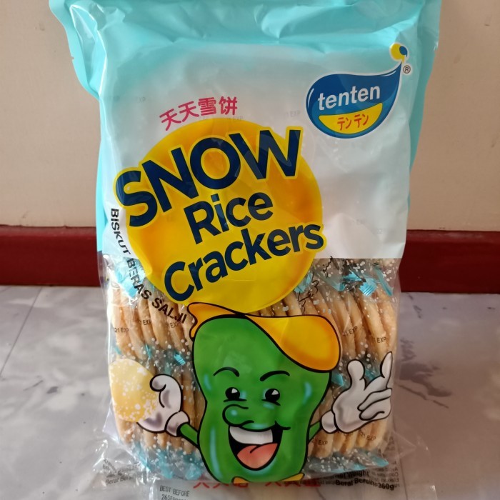 Tenten Snow Rice Crackers Snack Halal Biskuit Malaysia Cemilan Halal