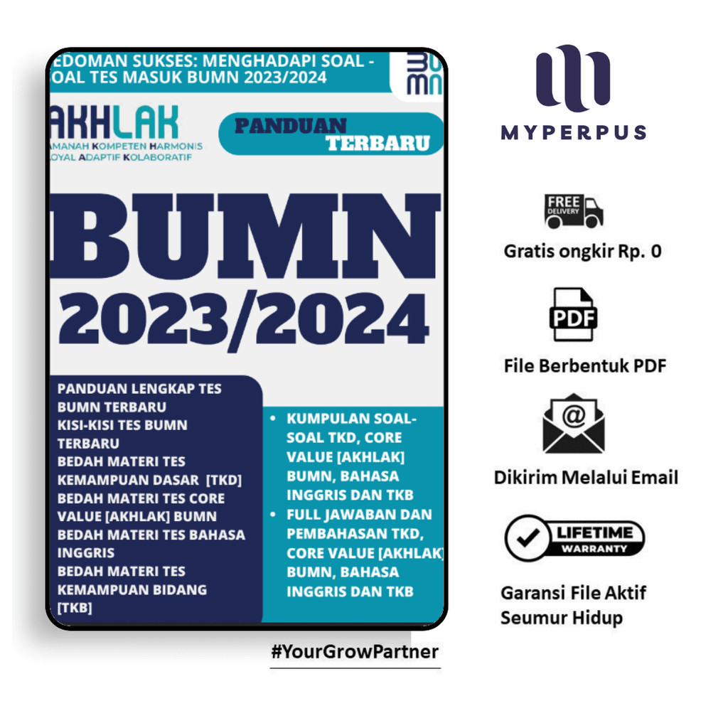 

541. BUMN 2023/2024 - PEDOMAN SUKSES: MENGHADAPI SOAL-SOAL TES BUMN 2023 2024 - [-]