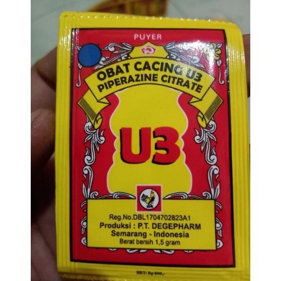 Puyer Obat Cacing U3 Cap Jago - Termurah