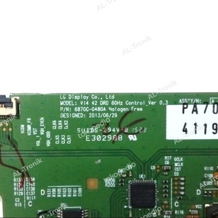 TCON BOARD TV LED PANASONIC 42 INCH TH-42AS610G 42AS610 TH42AS610G