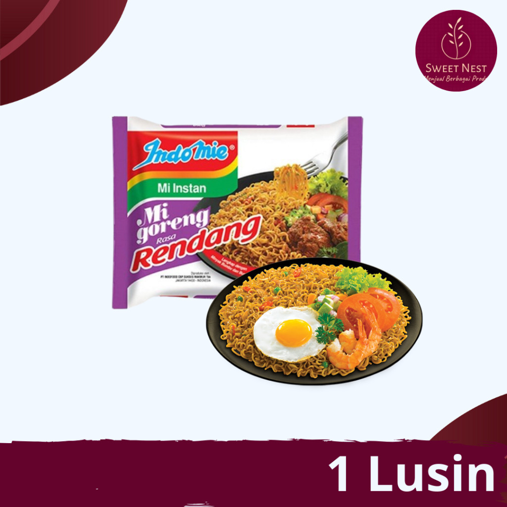 

Indomie Mie Instan Goreng Rendang Satu Lusin - 12 PCS (Bundling)