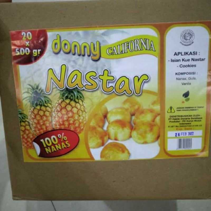 

Selai Nanas Nastar Donny 500gr Per dus 20 pcs