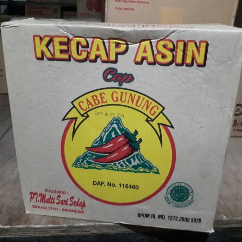 

Kecap Asin Cap Cabe Gunung 625ml DUS ( 12 botol )