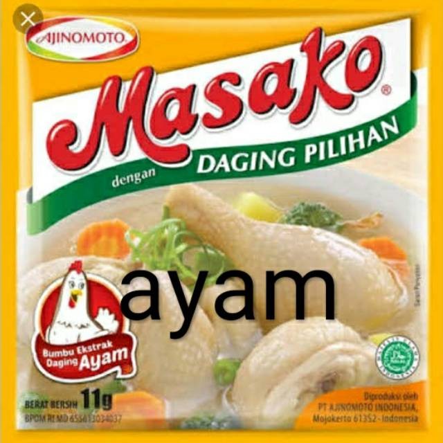 

Masako Ayam sachet 11gr x 12 pcs