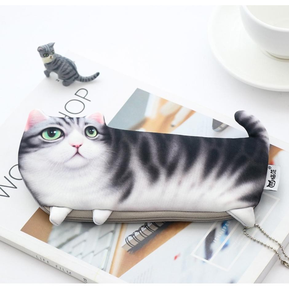 

ORIGINAL Tempat Pensil Alat Tulis Dompet Stationery Motif Kucing Korea Style KU09