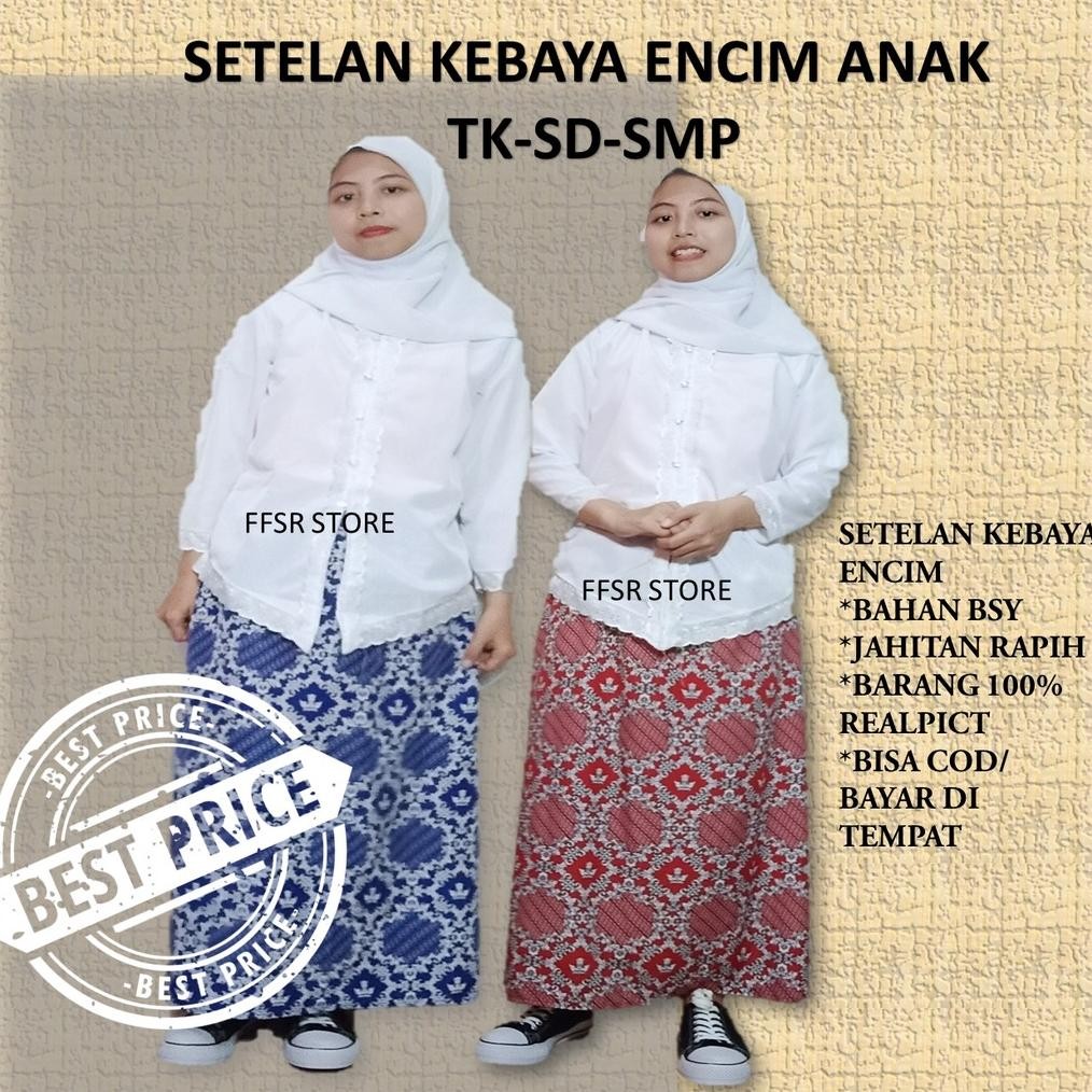TERMURAH SETELAN KEBAYA ENCIM ANAK-SERAGAM KEBAYA ENCIM TK,SD,SMP gq-68