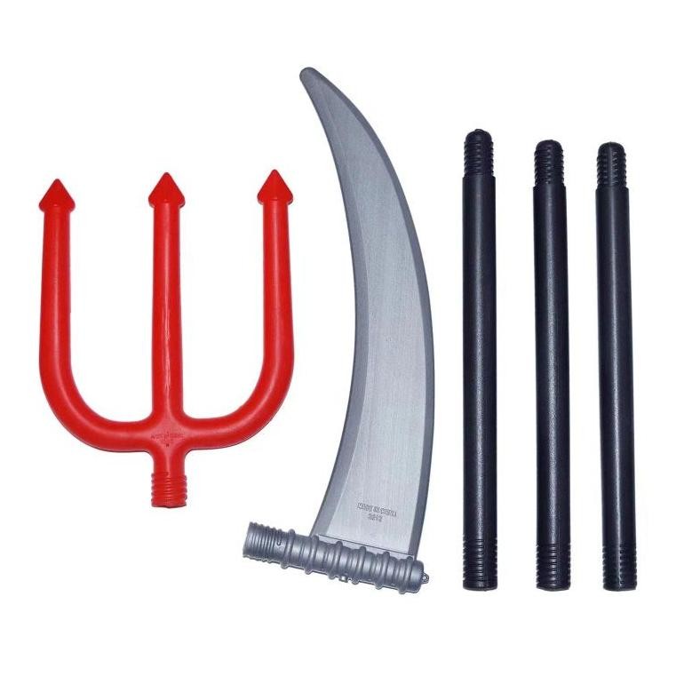 Premium 92cm Tongkat Devil Mainan Anak Halloween Devil Pisau Grim Reaper Scythe Weapon High Quality