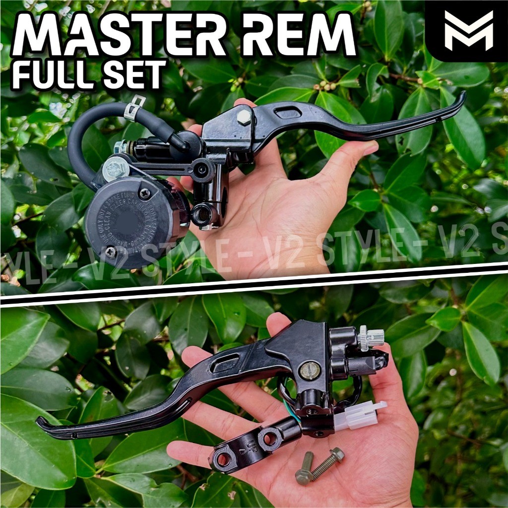 FULL PAKET MASTER REM + TABUNG BIG SMOKE BREKET SELANG BAUT + SWITCH REM KOPLING Beat Vario Scoopy