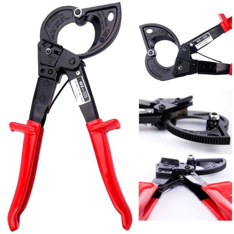 Premium 240mm Tang Potong Kabel Ratchet / Ratchet Cable Cutter Alat Pemotong Kabel Listrik Besar Hig