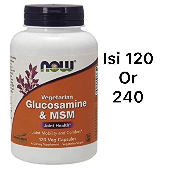 Now Foods Vegetarian Glucosamine & MSM 120 veg capsules joint health