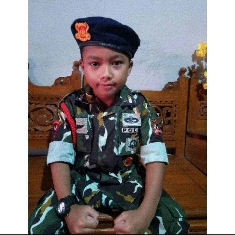 Baju Brimob Loreng Anak Kostum Brimob Loreng Untuk Anak Baju Profesi Brimob Loreng Bonus Tembakan Se