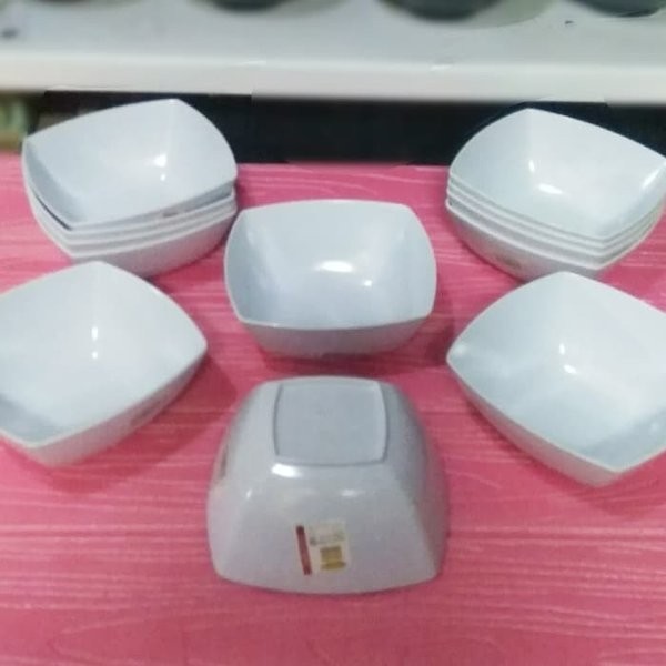 Haehae Ore -708 Jual 1 Lusin Mangkok Kotak Putih Melamin Golden Dragon