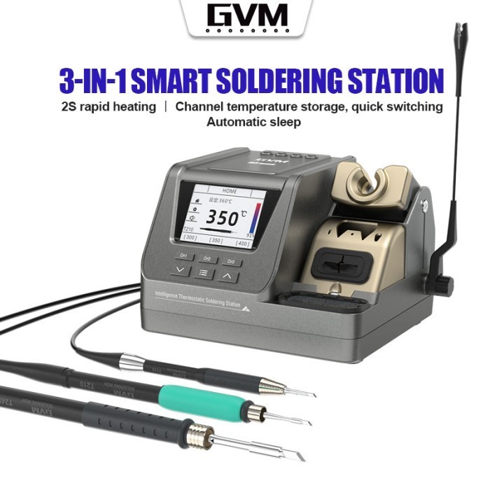 SOLDER STATION GVM H3 3 IN 1 80W 3 GAGANG SOLDER T210 / T245 / T115