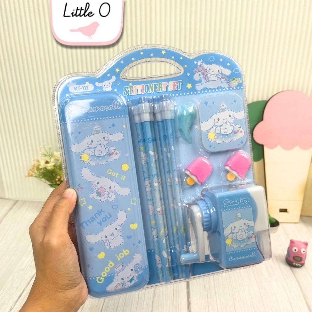 

yl-24 Set Alat Tulis Anak Set 11in1 Alat Tulis Sanrio Unicorn Goodiebag Ulang Tahun Kotak Pensil Rautan Pensil Hapusan Termurah