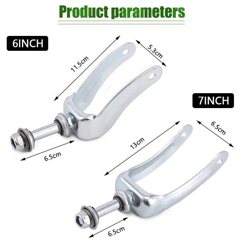 Kursi Roda 6/7Inch Garpu Kursi Roda / Sparepart Garpu Roda Depan Kursi Roda / Standar Racing Suku Ca