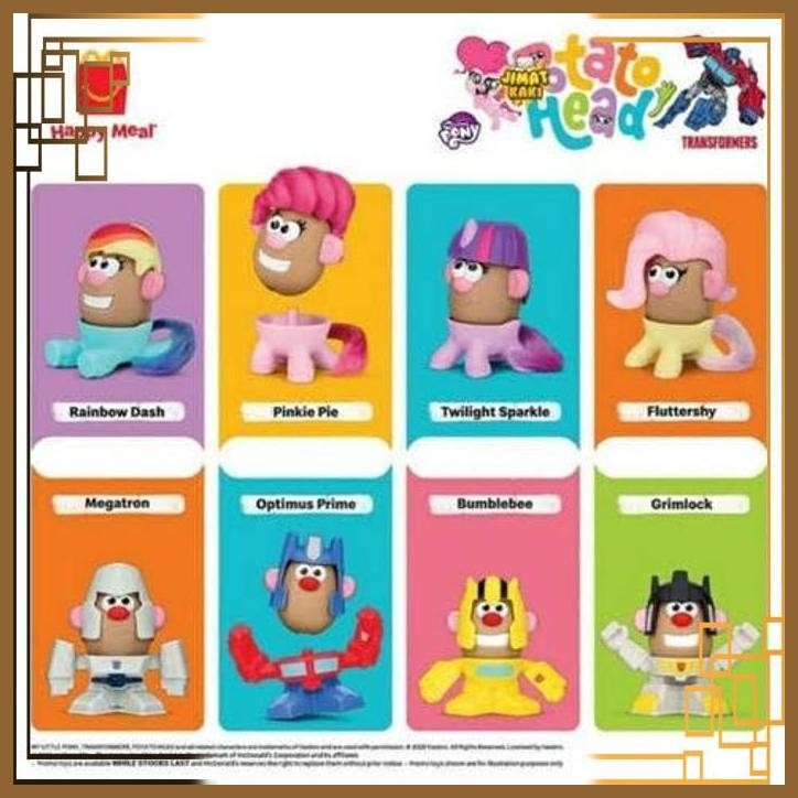 [MKD] MCDONALD'S MCD HAPPY MEALS POTATO HEAD X TRANSFORMER X LITTLE PONY