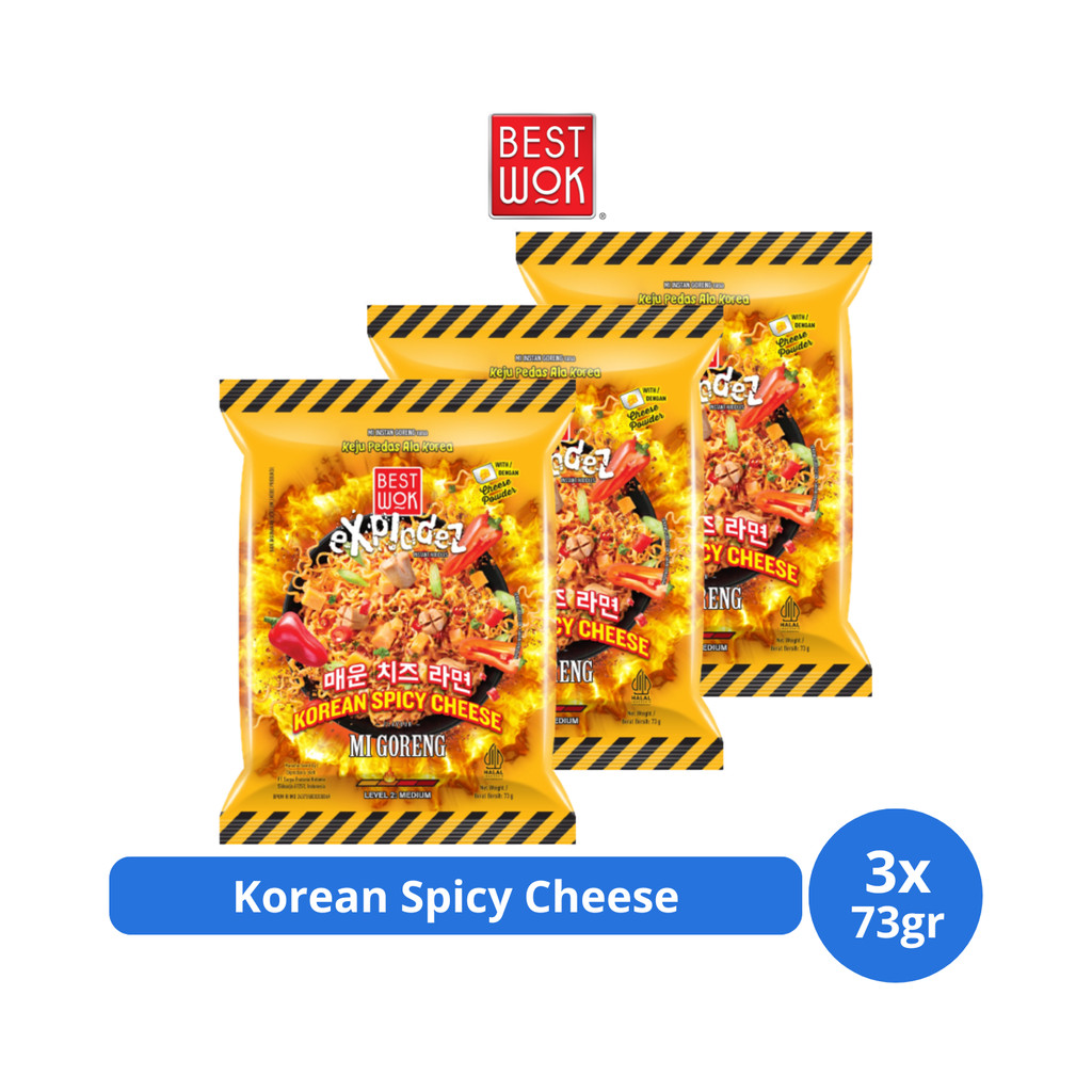 

Best Wok Korean Spicy Cheese 73gr x 3 pcs