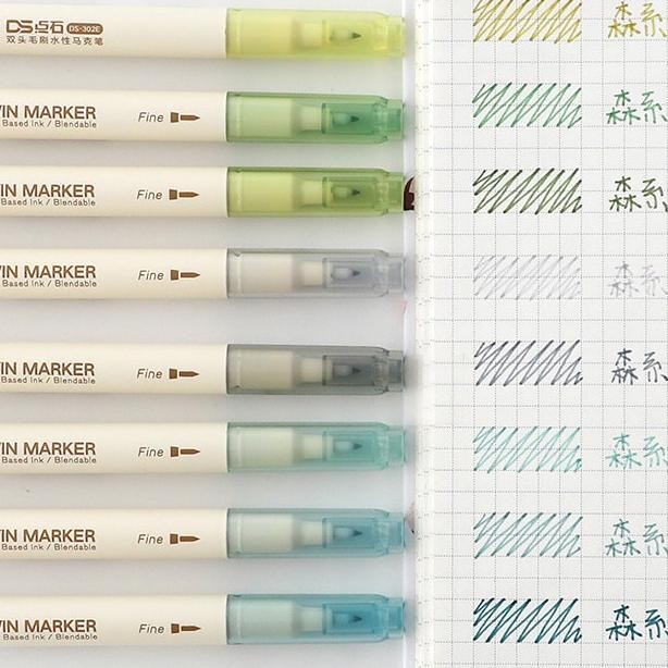 

qw-45 Winzige 20Pcs Brush Pen Set Calligraphy Brush Lettering Aesthetic Vintage Warna Warni Brush Marker Pena Kuas Warna Pulpen Pena Kaligrafi Coloring Markers Sale