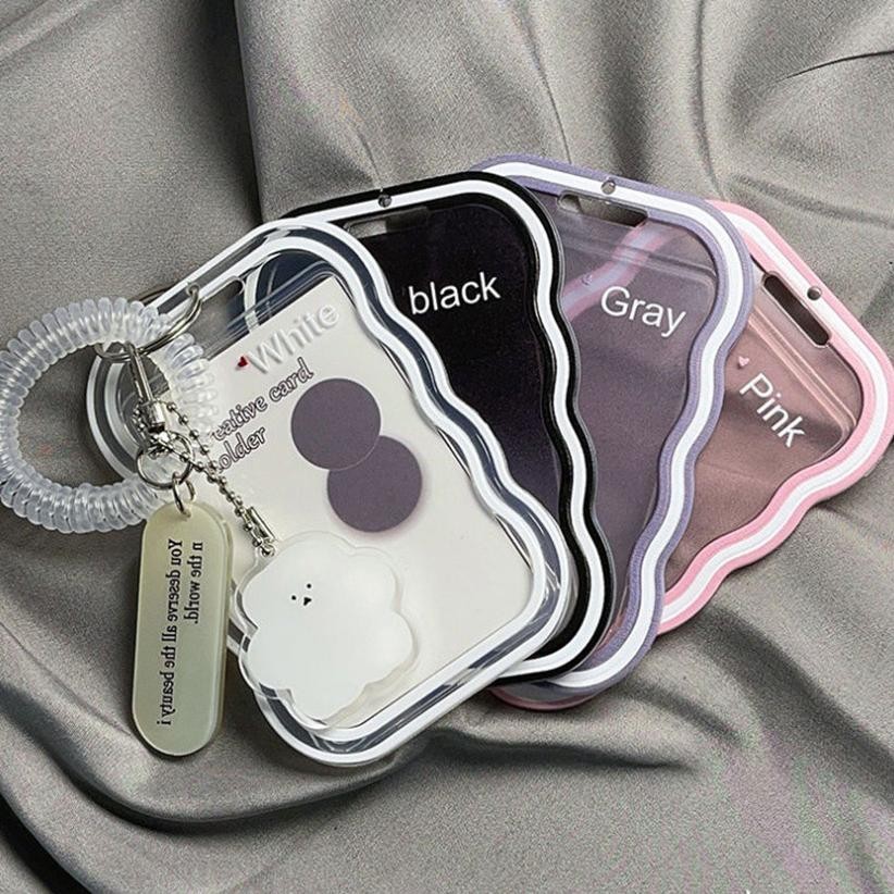 

bas-12 Transparan PC Photocard Holder Acrylic / Card Holder Akrilik / Lanyard Acrylic Tarik Terlaris