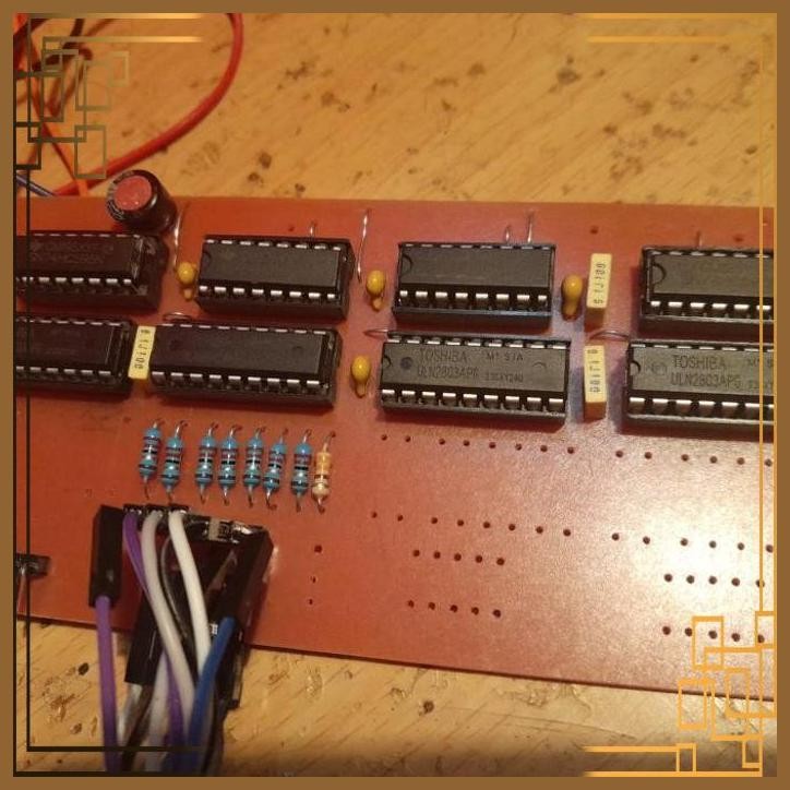 [SPL] PCB 74HC595 74HC 595 WITH ULN2803 ULN 2803 SEVEN SEGMENT 4 DIGIT COMMON ANODA