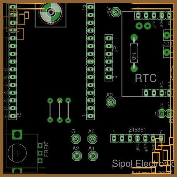 [SPL] PCB ARDUINO ESP32 BITX VFO DDS SI5351 TFT SPI 1.8" - 3.5"