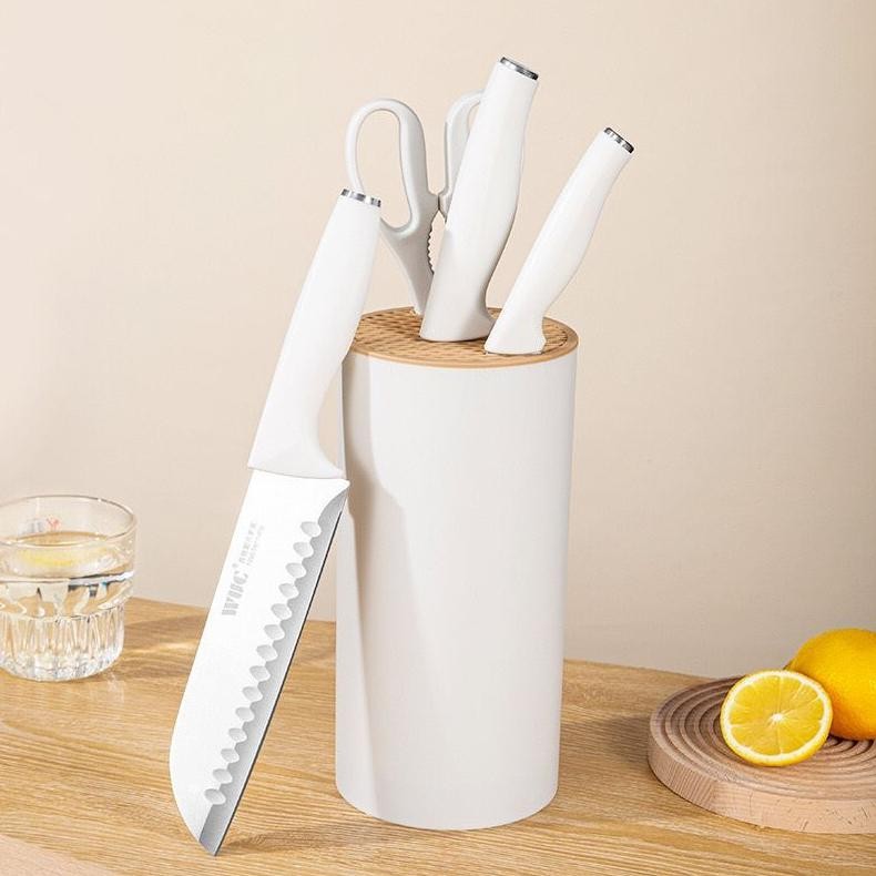 [NEW] [MS] 1 SET Pisau Gunting Dapur dan Tempat Penyimpanan Pisau Dapur