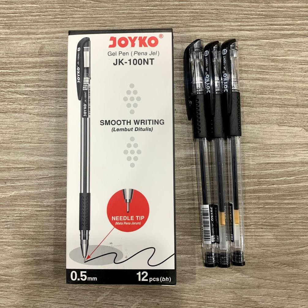 

gh-6 Pulpen Joyko JK-100NT 0,5mm Gel Pen - 1 Lusin 12 pcs Berkualitas