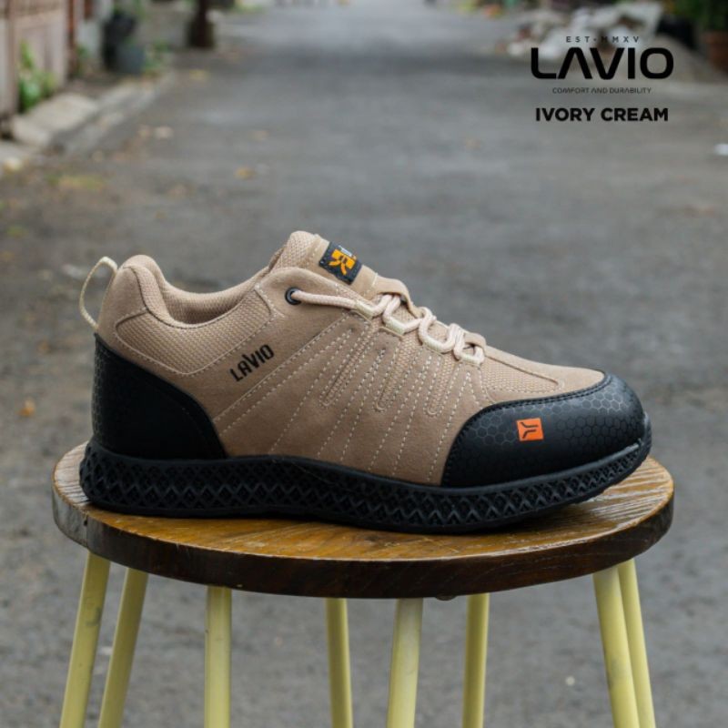 Sepatu Safety Sport Pria Ujung Besi Original Lavio Footwear Septi Kerja Proyek Lapangan