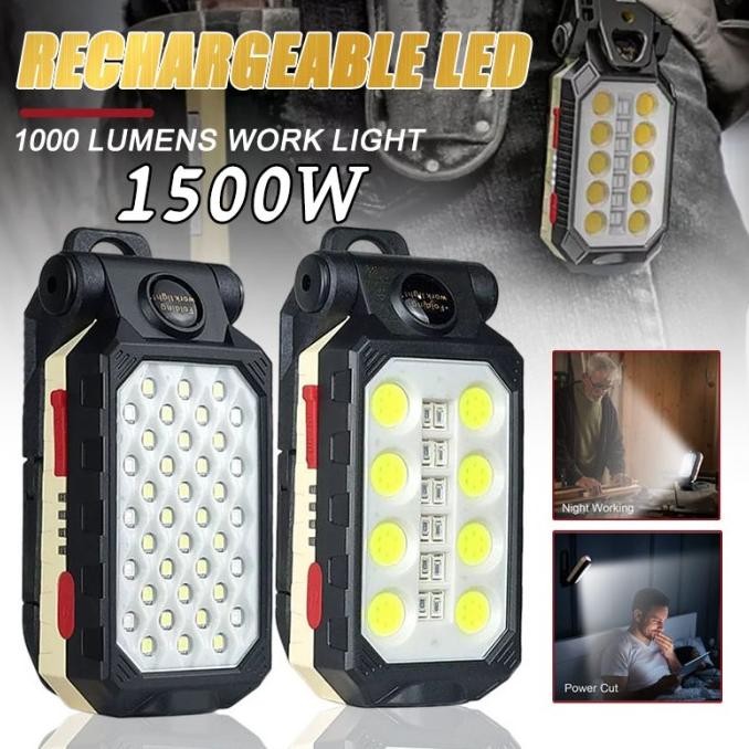 Lampu Emergency Portable COB Multifungsi Senter Sorot Led Super Terang