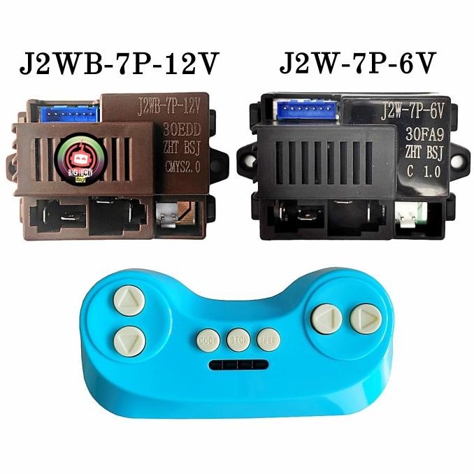 Remot Receiver Mobilan Aki J2Wb-7P-12V / J2W-7P-6V Remote Biru J2W Original