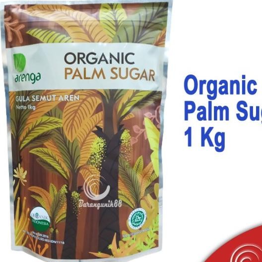 

Arenga Organic Palm Sugar Gula Semut Aren Brown Sugar 1 Kg