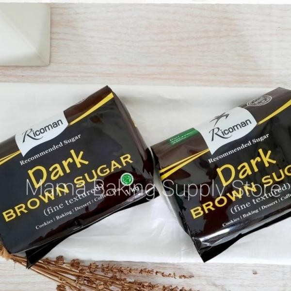 

Ricoman Dark Brown Sugar 1000 Gr 1 Kg Gula Kemasan