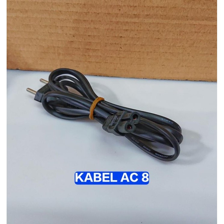 ><><><] Kabel AC POWER Angka 8 Kabel Power Listrik 2 PIN AC CORD Printer 1.8M