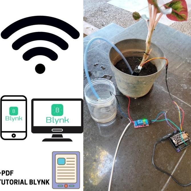 Kit IoT Smart Garden Blynk ESP8266 - Proyek Penyiram Tanaman Otomatis