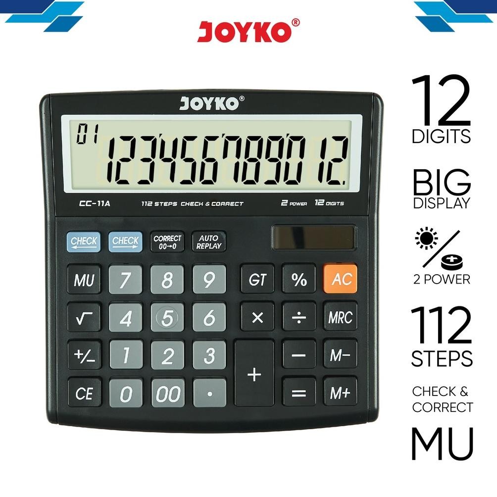 

Sale Calculator Kalkulator Joyko Cc-11A 12 Digits Check Correct Terlaris