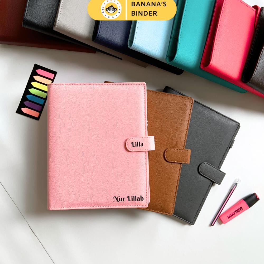 

Kekinian Binder Polos Kulit Premium Tebal 26 Ring (B5) Custom Nama Free Kertas Dan Pulpen Murah