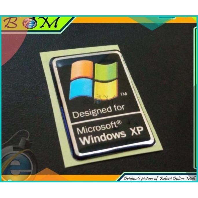 

Sticker stiker Logo timbul pc laptop designed for windows xp 1 140BZ4