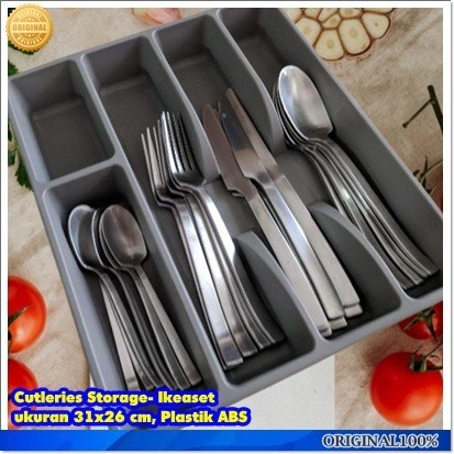 

Terbaru Rak Sendok Baki Drawer tempat peralatan makan Cutleries storage 31x26 Limited
